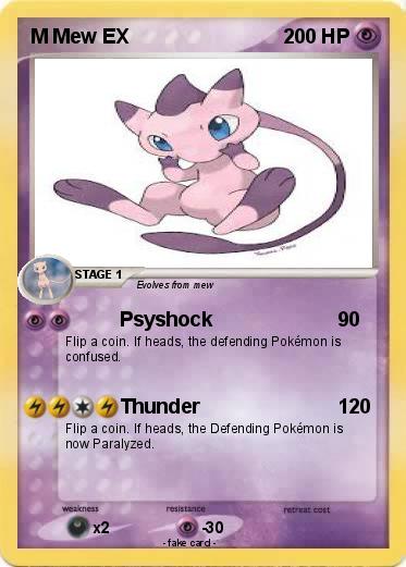 Pokemon M Mew EX