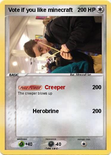 Pokemon Vote if you like minecraft