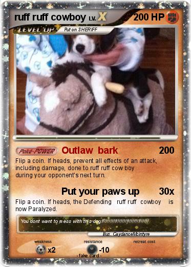 Pokemon ruff ruff cowboy