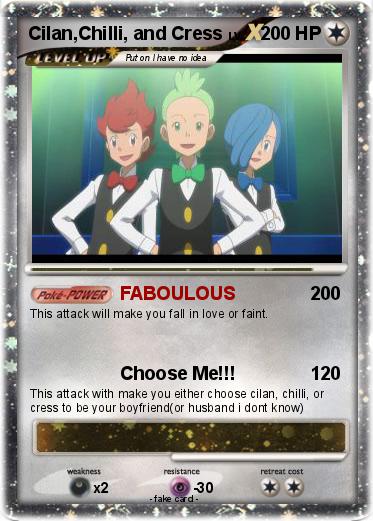 Pokemon Cilan,Chilli, and Cress