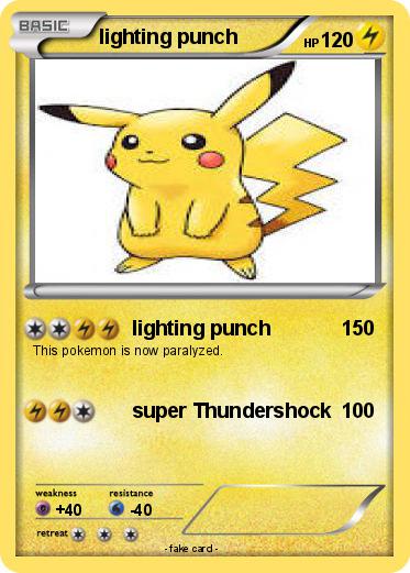 Pokemon lighting punch