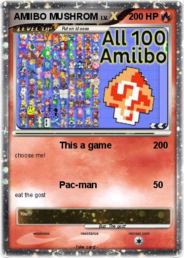 Pokemon AMIIBO MUSHROM