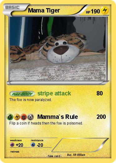 Pokemon Mama Tiger