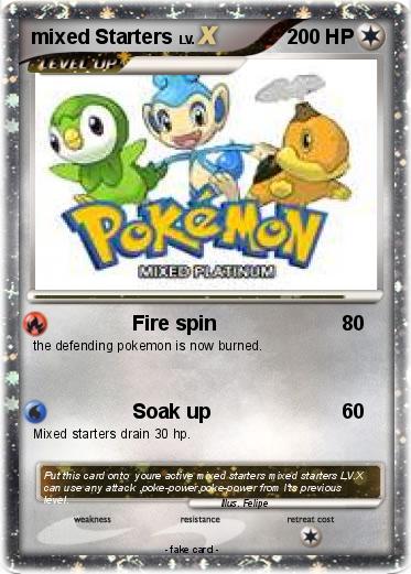 Pokemon mixed Starters