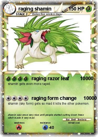 Pokemon raging shamin