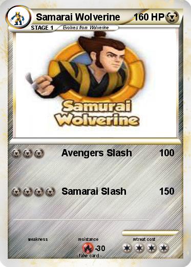 Pokemon Samarai Wolverine