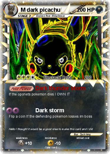 Pokemon M dark picachu