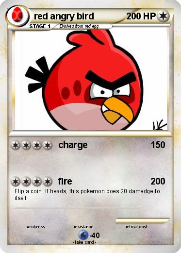 Pokemon red angry bird