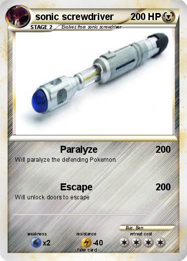 Pokemon sonic screwdriver