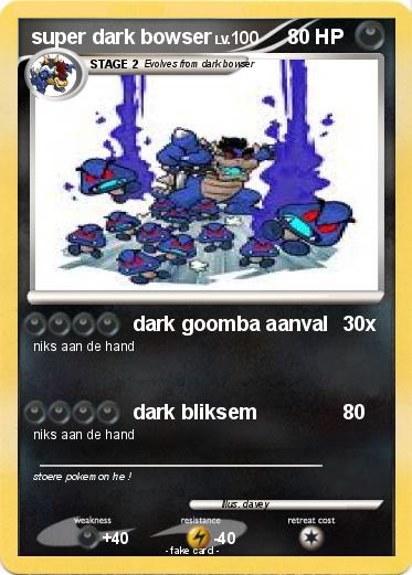 Pokemon super dark bowser