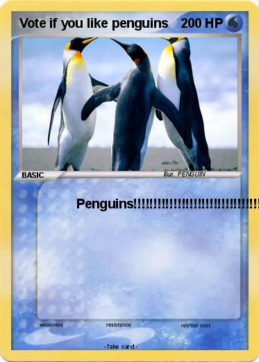 Pokemon Vote if you like penguins