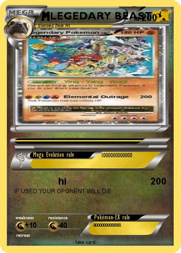 Pokemon LEGEDARY BEAST