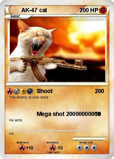Pokemon AK-47 cat