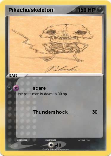Pokemon Pikachu/skeleton