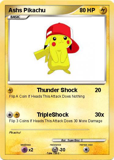 Pokemon Ashs Pikachu