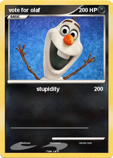 Pokemon vote for olaf