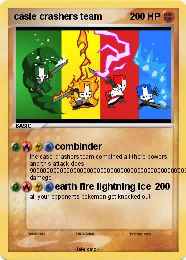 Pokemon casle crashers team