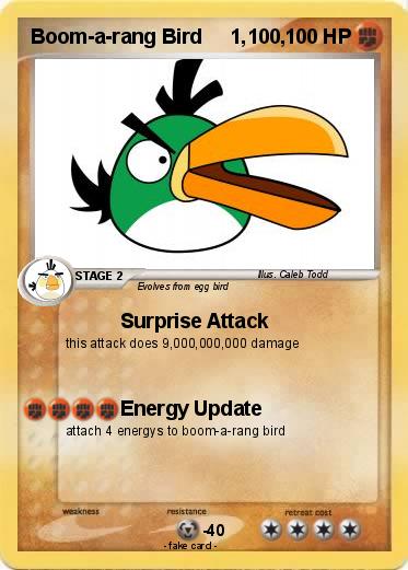 Pokemon Boom-a-rang Bird     1,100,
