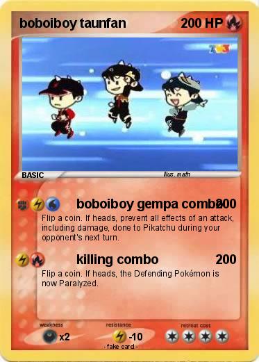 Pokemon boboiboy taunfan