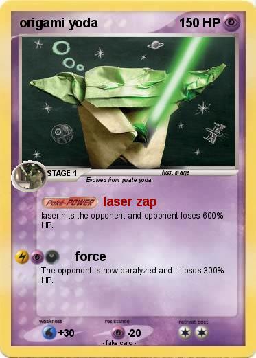 Pokemon origami yoda