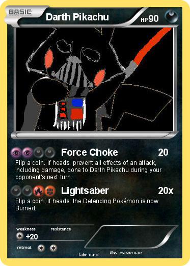 Pokemon Darth Pikachu