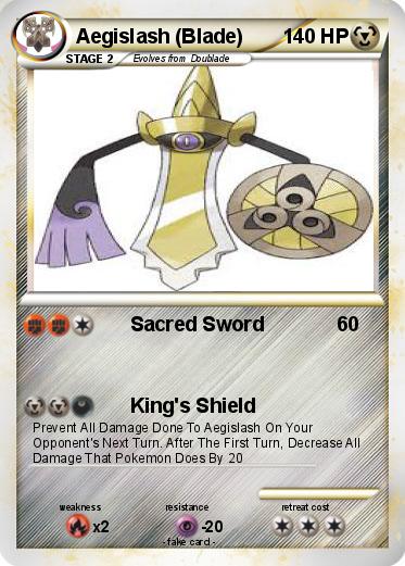 Pokemon Aegislash (Blade)