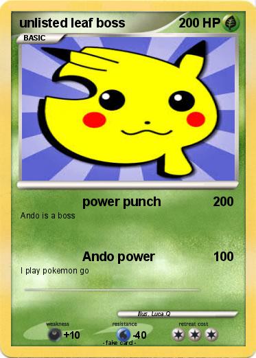 Pokemon unlisted leaf boss