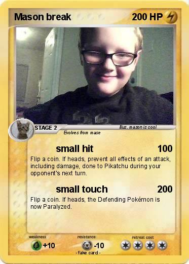 Pokemon Mason break