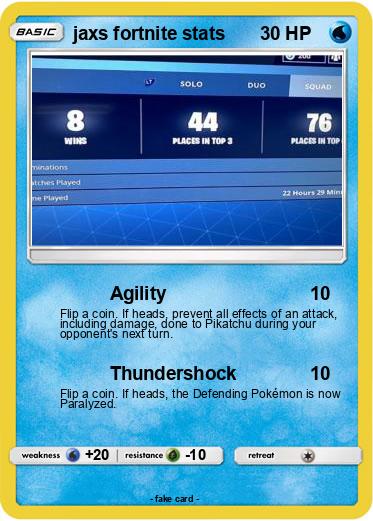 Pokemon jaxs fortnite stats