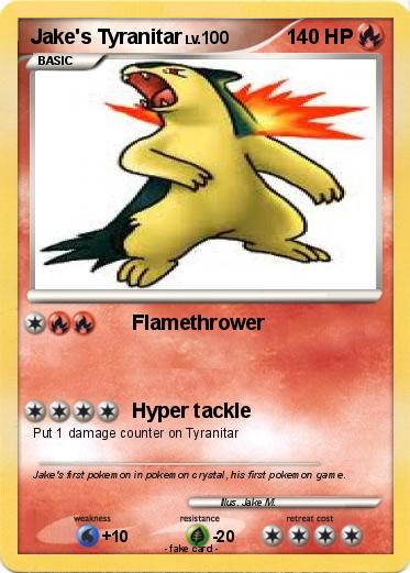 Pokemon Jake's Tyranitar