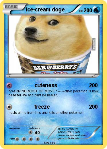 Pokemon ice-cream doge