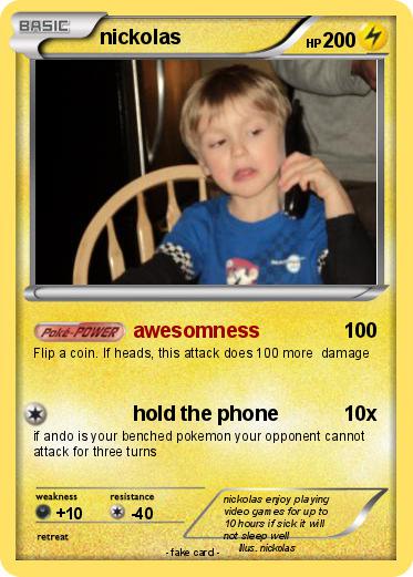 Pokemon nickolas