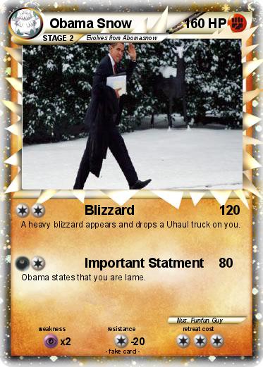 Pokemon Obama Snow