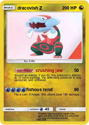 Pokemon dracovish Z
