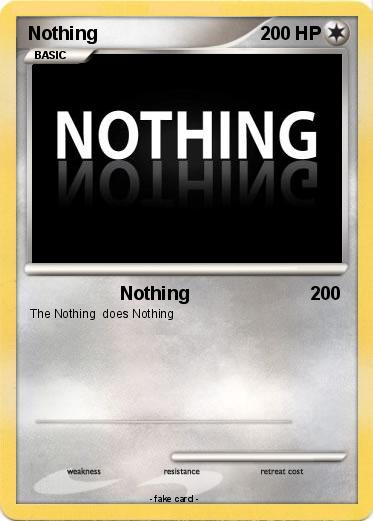 Pokemon Nothing