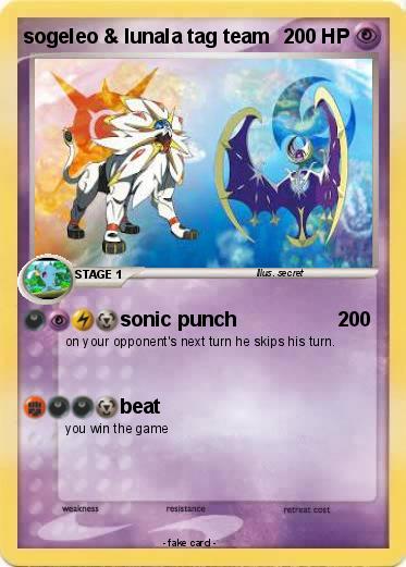 Pokemon sogeleo & lunala tag team