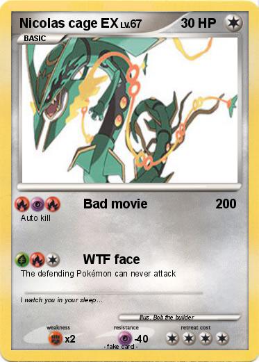 Pokemon Nicolas cage EX