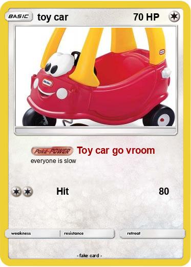 Pokemon toy car