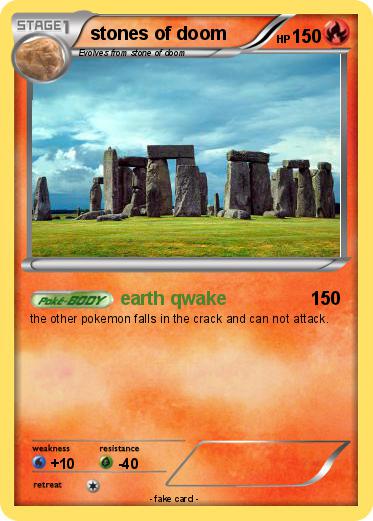 Pokemon stones of doom