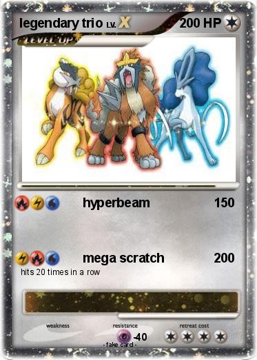Pokemon legendary trio