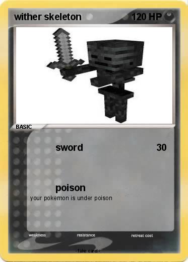 Pokemon wither skeleton Pokemon wither skeleton