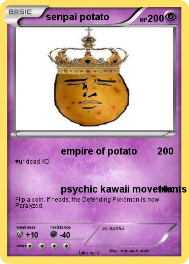Pokemon senpai potato