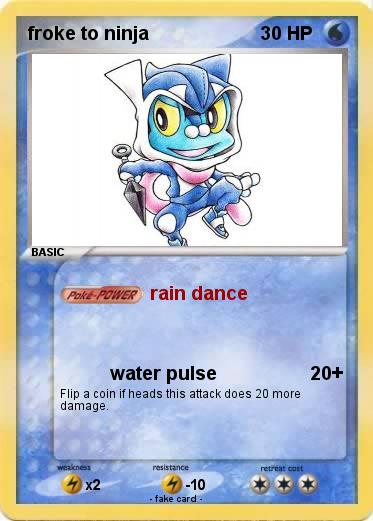 Pokemon froke to ninja