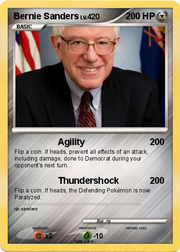 Pokemon Bernie Sanders