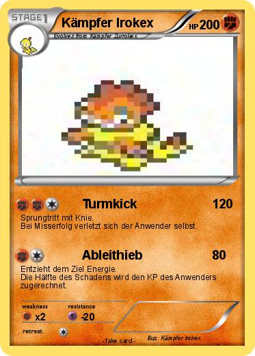 Pokemon Kämpfer Irokex