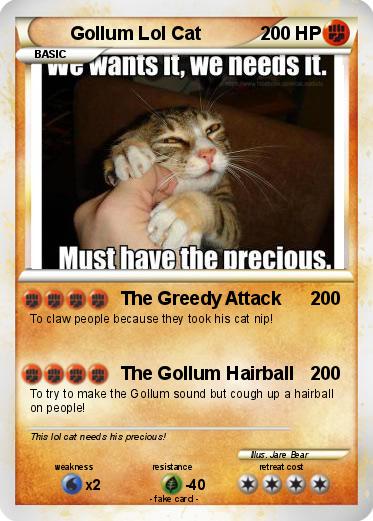Pokemon Gollum Lol Cat
