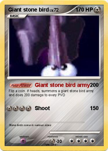 Pokemon Giant stone bird