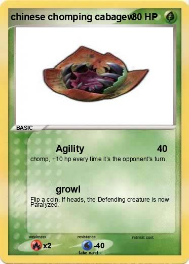 Pokemon chinese chomping cabagew