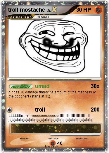 Pokemon troll mostache