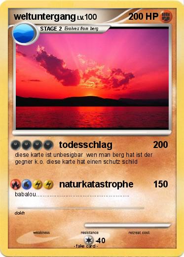 Pokemon weltuntergang